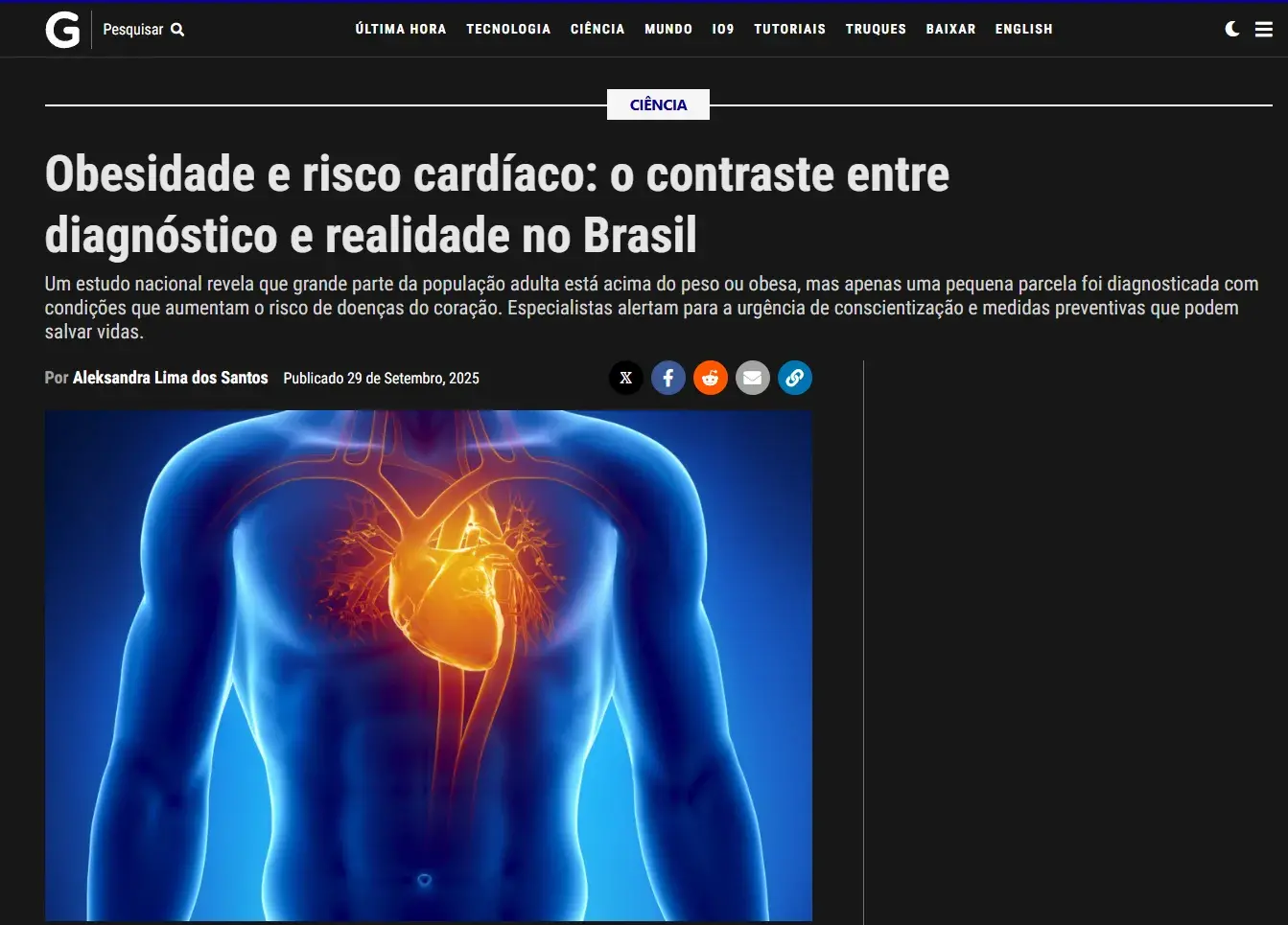 Matéria sobre Ozempic e insulina